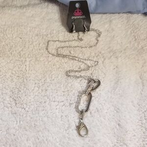 Oval Statement of the Year White Lanyard